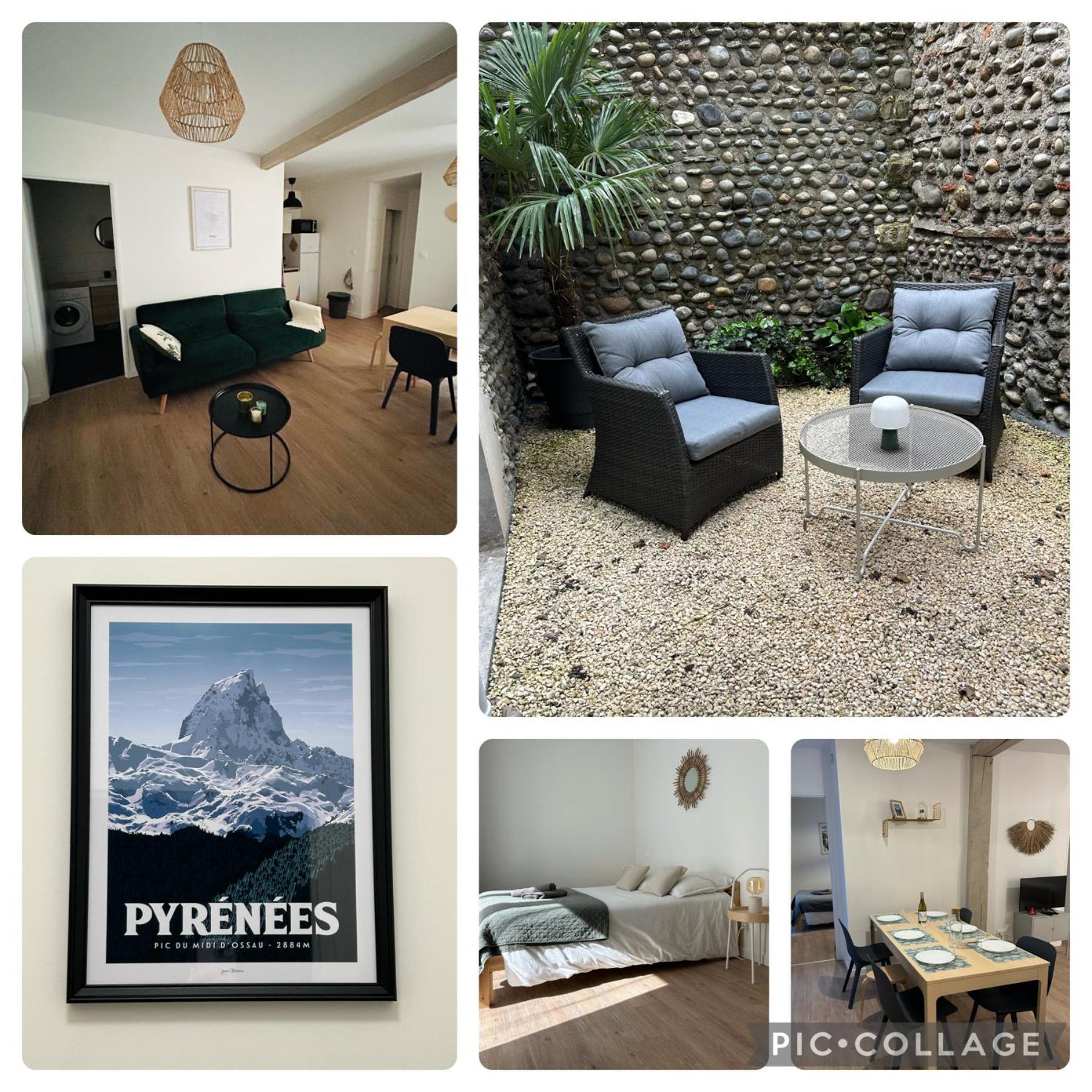 Le Patio : Appartement Chic 3 Chambres Au Coeur De Pau Exteriér fotografie